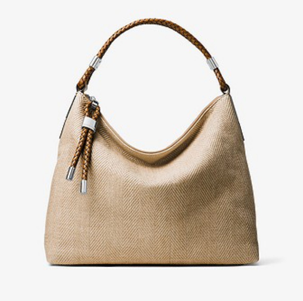 Michael Kors Skorpios Woven Shoulder Bag